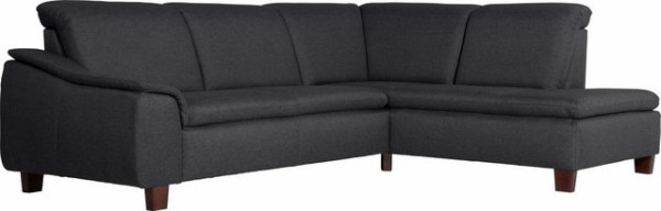 Max Winzer® Ecksofa Alessio, mit abgerundeter Rückenlehne, Ottomane wahlweise links oder rechts