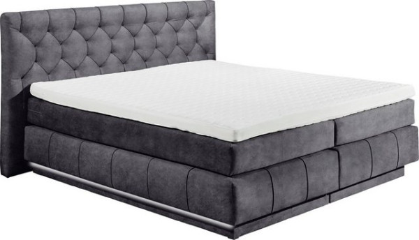 ED EXCITING DESIGN Boxspringbett Florenz, inkl. zwei schwebenden Bettkästen, wahlweise mit LED-Leist