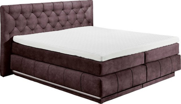 ED EXCITING DESIGN Boxspringbett Florenz, inkl. zwei schwebenden Bettkästen, wahlweise mit LED-Leist